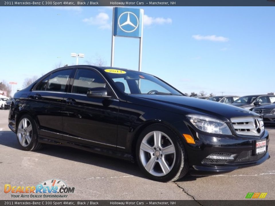 2011 Mercedes-Benz C 300 Sport 4Matic Black / Black Photo #3