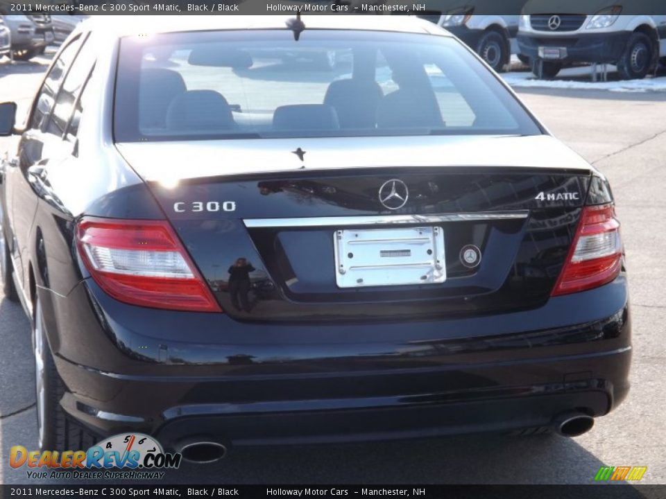 2011 Mercedes-Benz C 300 Sport 4Matic Black / Black Photo #4