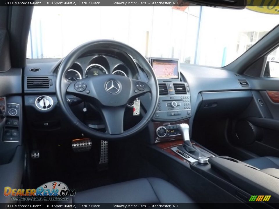 2011 Mercedes-Benz C 300 Sport 4Matic Black / Black Photo #7