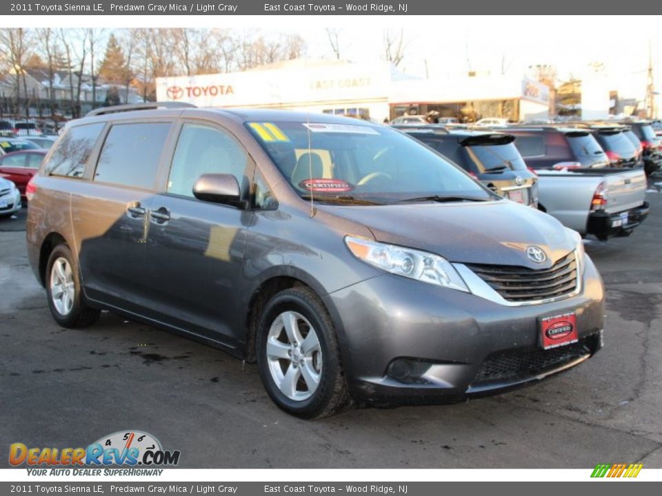 2011 Toyota Sienna LE Predawn Gray Mica / Light Gray Photo #1