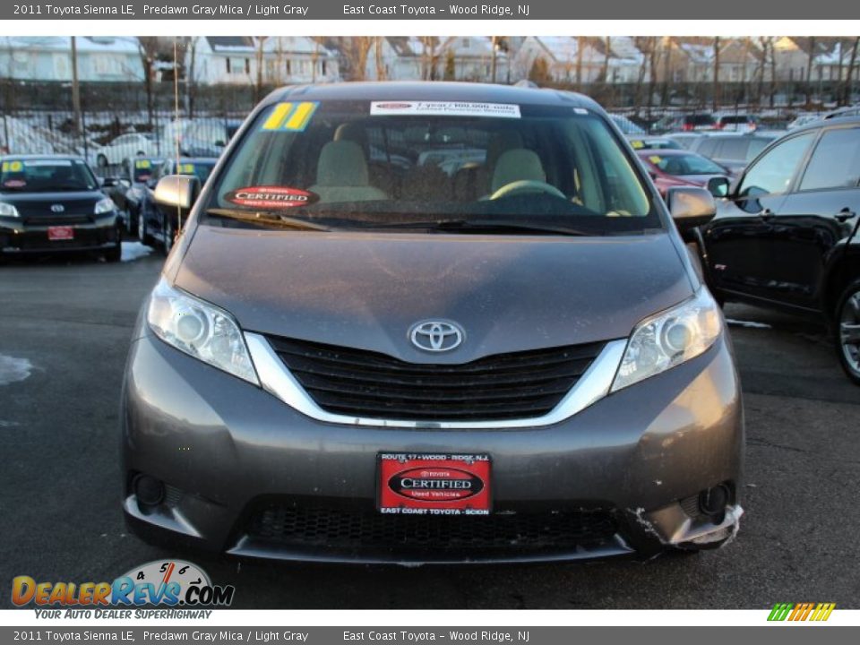 2011 Toyota Sienna LE Predawn Gray Mica / Light Gray Photo #2