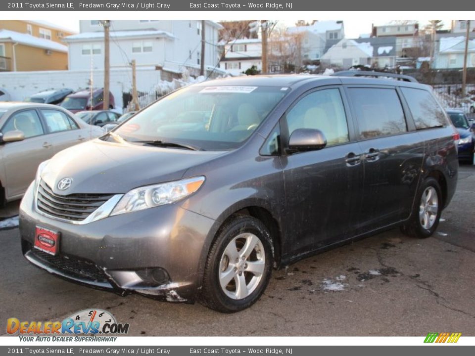 2011 Toyota Sienna LE Predawn Gray Mica / Light Gray Photo #3