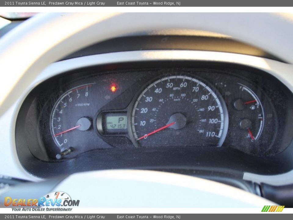 2011 Toyota Sienna LE Predawn Gray Mica / Light Gray Photo #14