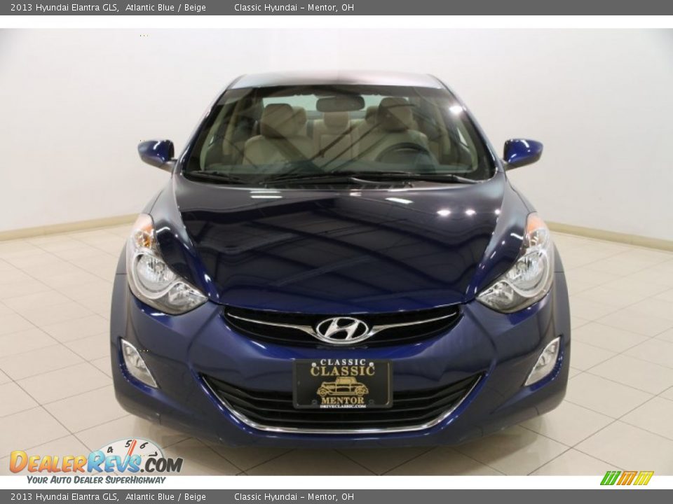 2013 Hyundai Elantra GLS Atlantic Blue / Beige Photo #2