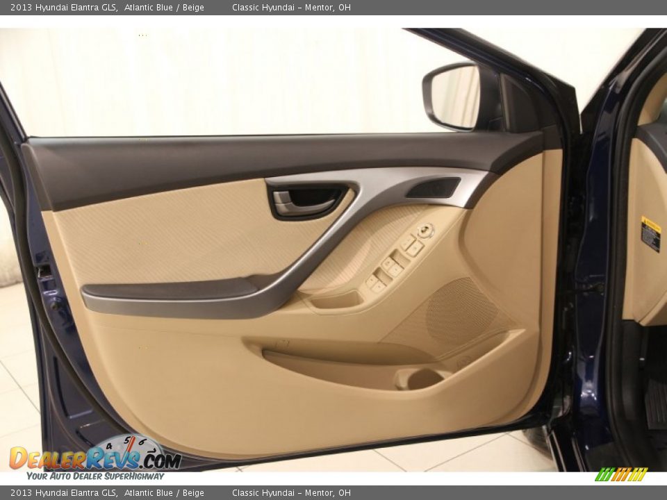 2013 Hyundai Elantra GLS Atlantic Blue / Beige Photo #4