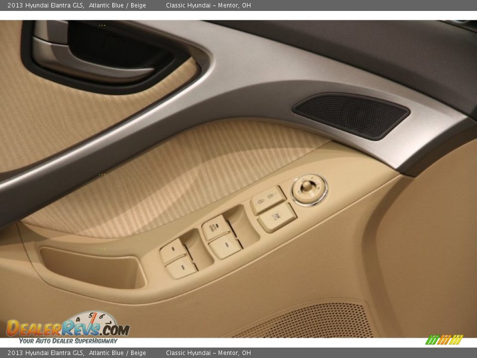 2013 Hyundai Elantra GLS Atlantic Blue / Beige Photo #5