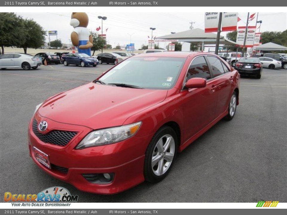 2011 Toyota Camry SE Barcelona Red Metallic / Ash Photo #3
