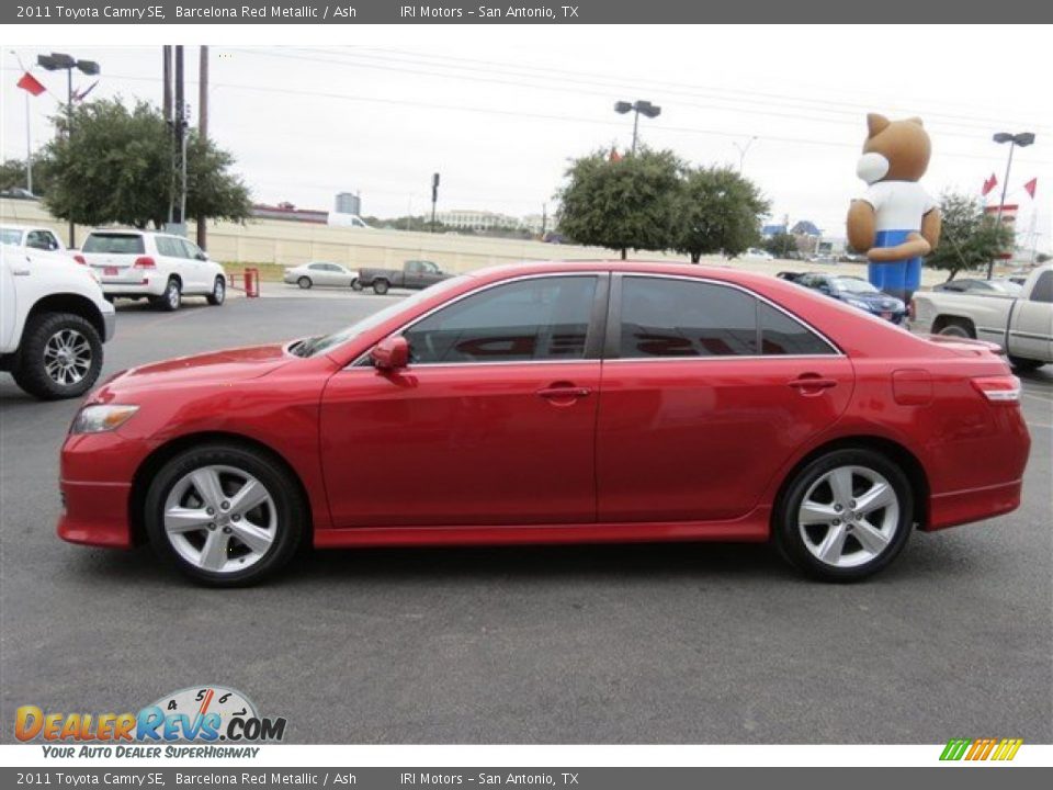 2011 Toyota Camry SE Barcelona Red Metallic / Ash Photo #4