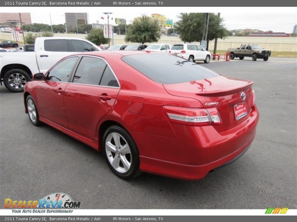 2011 Toyota Camry SE Barcelona Red Metallic / Ash Photo #5