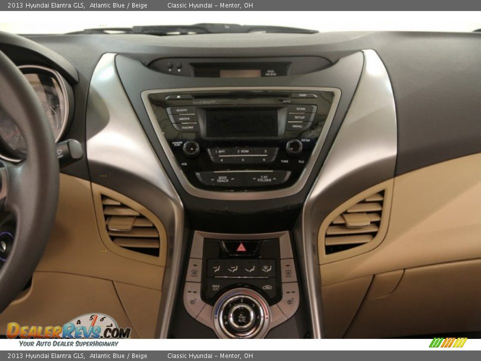 2013 Hyundai Elantra GLS Atlantic Blue / Beige Photo #10