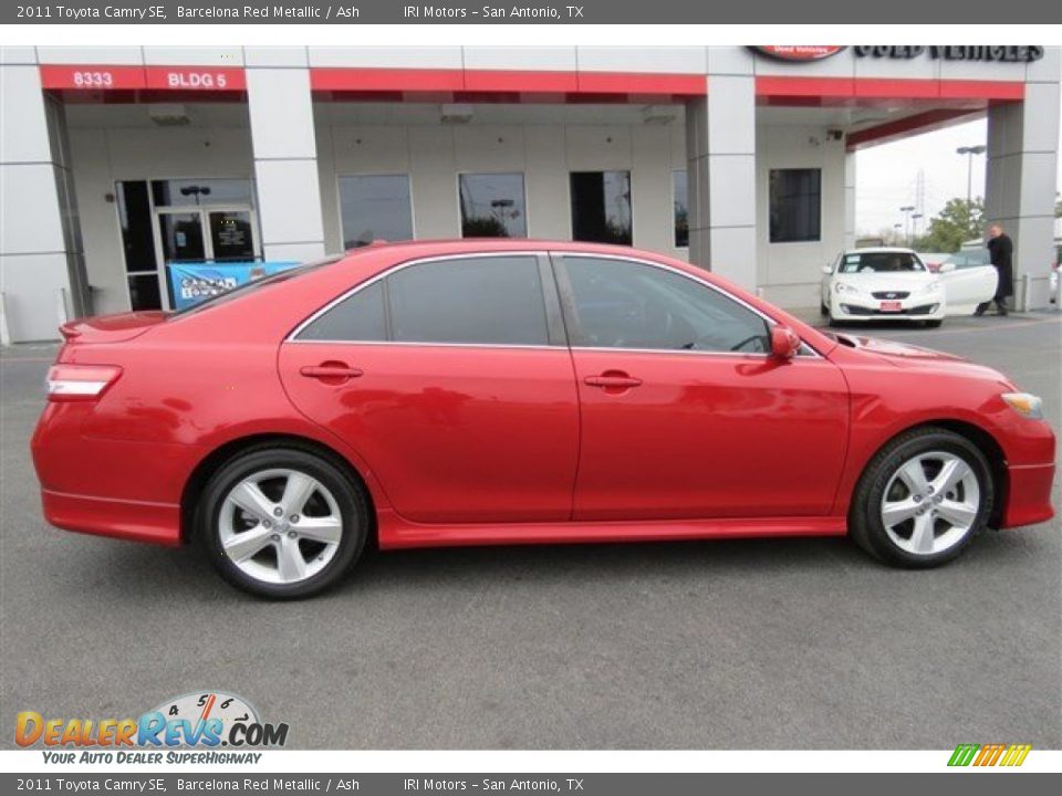 2011 Toyota Camry SE Barcelona Red Metallic / Ash Photo #8
