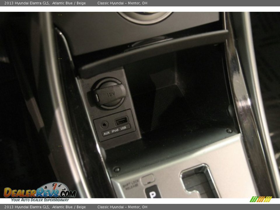 2013 Hyundai Elantra GLS Atlantic Blue / Beige Photo #13