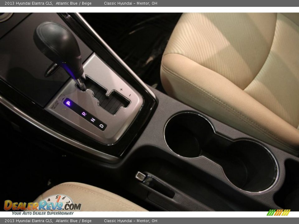 2013 Hyundai Elantra GLS Atlantic Blue / Beige Photo #14