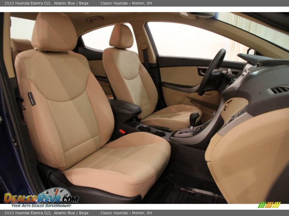 2013 Hyundai Elantra GLS Atlantic Blue / Beige Photo #15