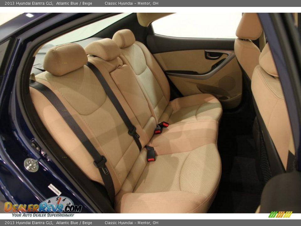 2013 Hyundai Elantra GLS Atlantic Blue / Beige Photo #16