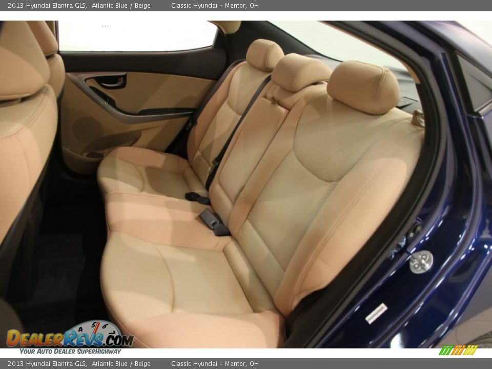 2013 Hyundai Elantra GLS Atlantic Blue / Beige Photo #17