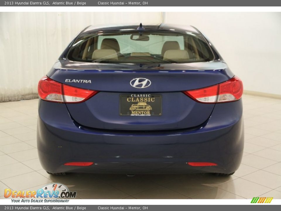 2013 Hyundai Elantra GLS Atlantic Blue / Beige Photo #18