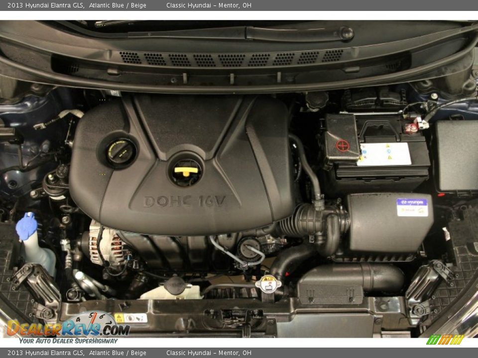 2013 Hyundai Elantra GLS Atlantic Blue / Beige Photo #19