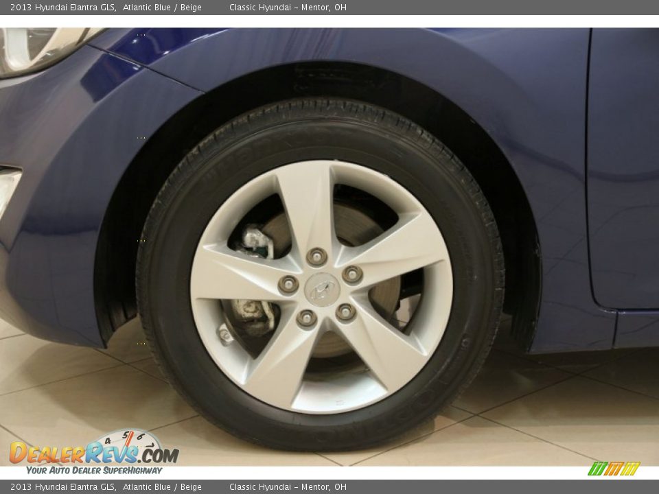 2013 Hyundai Elantra GLS Atlantic Blue / Beige Photo #20