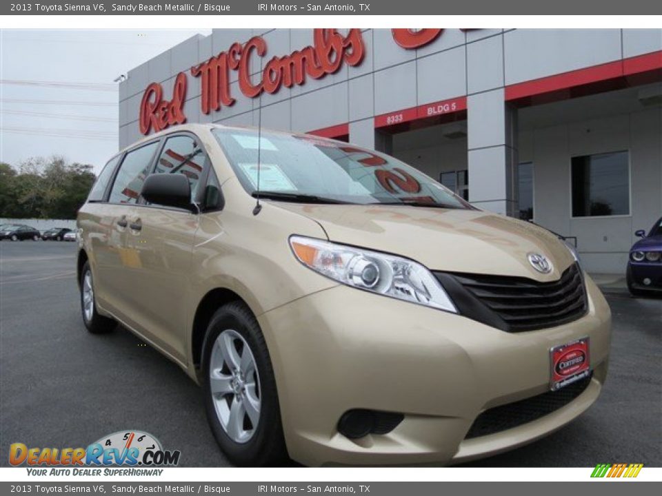 2013 Toyota Sienna V6 Sandy Beach Metallic / Bisque Photo #1