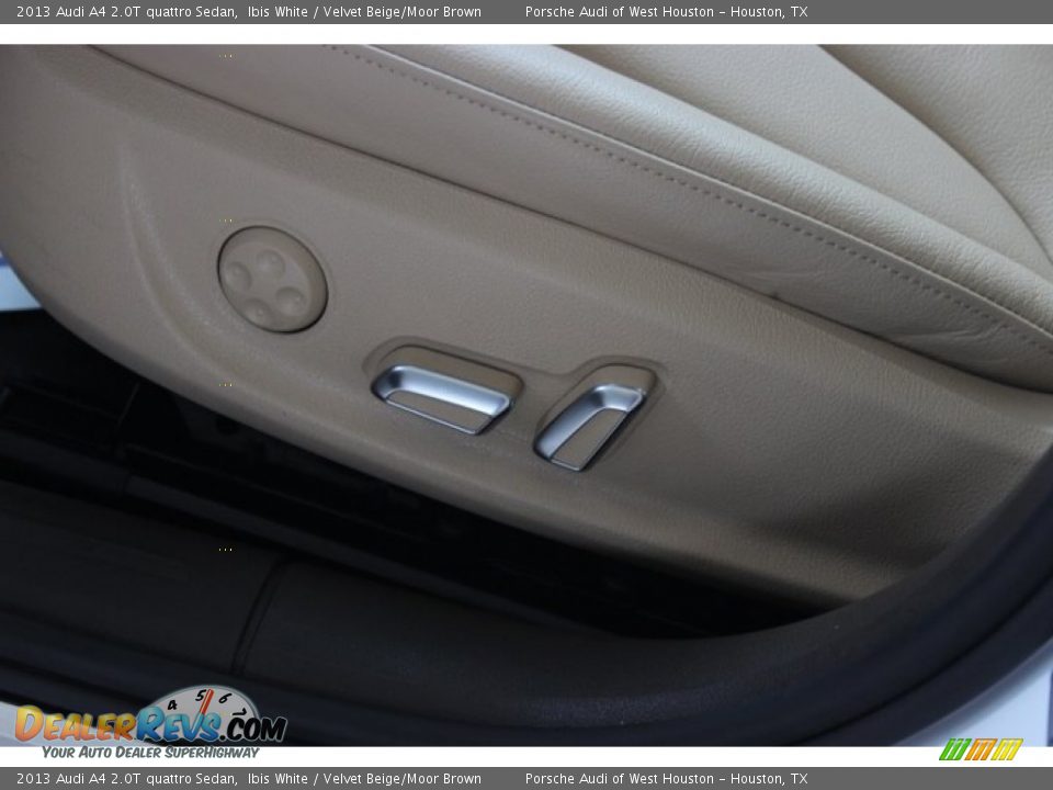 2013 Audi A4 2.0T quattro Sedan Ibis White / Velvet Beige/Moor Brown Photo #15