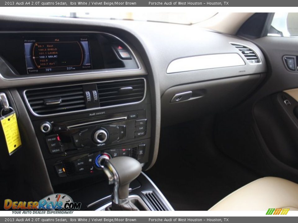 2013 Audi A4 2.0T quattro Sedan Ibis White / Velvet Beige/Moor Brown Photo #16