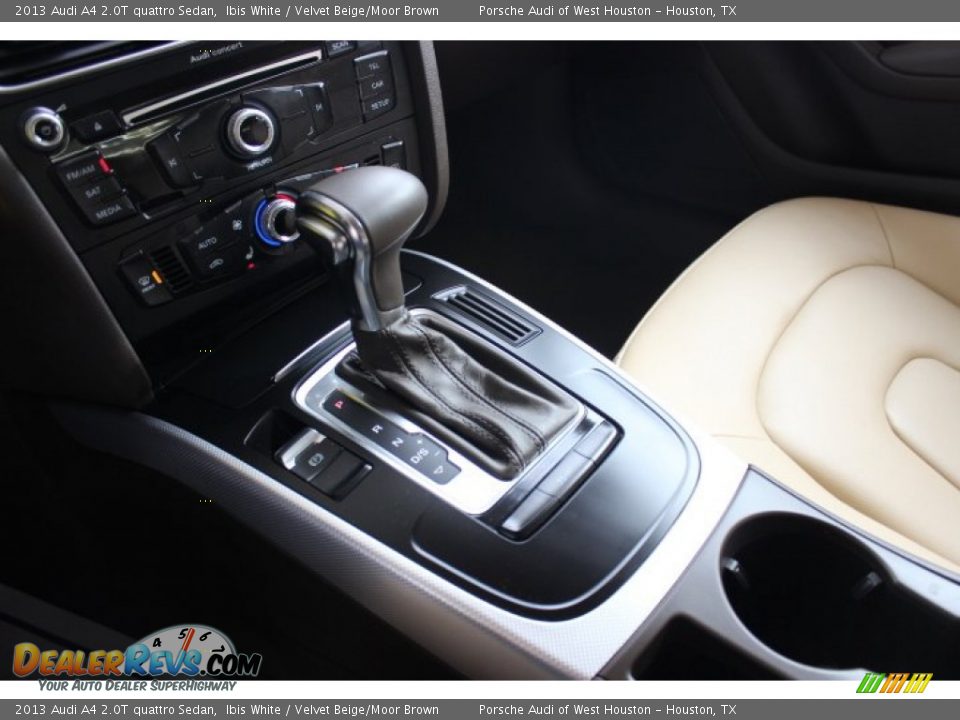 2013 Audi A4 2.0T quattro Sedan Ibis White / Velvet Beige/Moor Brown Photo #17