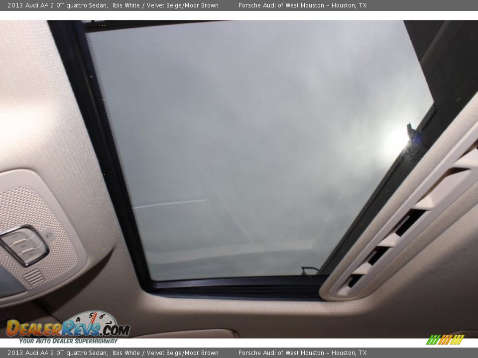 2013 Audi A4 2.0T quattro Sedan Ibis White / Velvet Beige/Moor Brown Photo #18