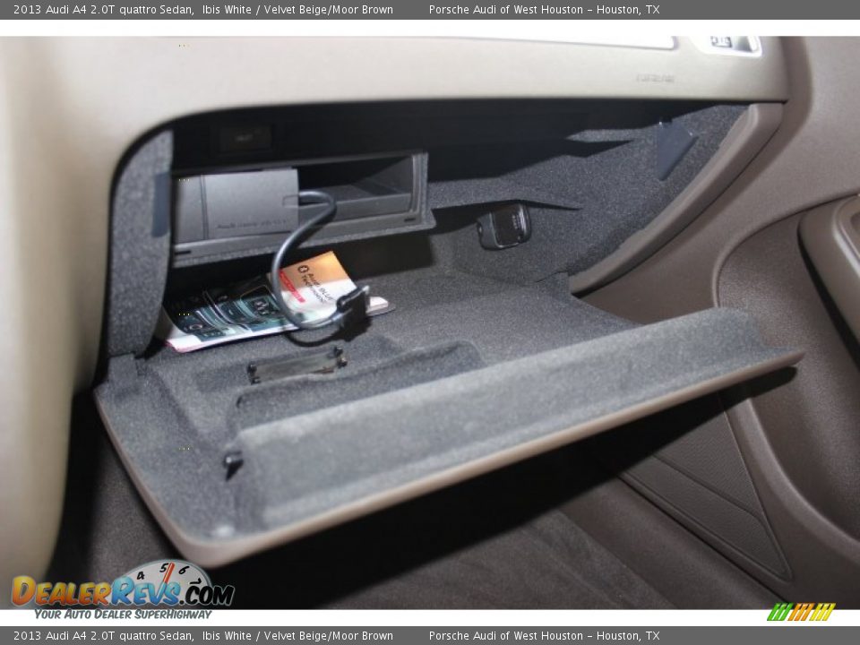 2013 Audi A4 2.0T quattro Sedan Ibis White / Velvet Beige/Moor Brown Photo #20