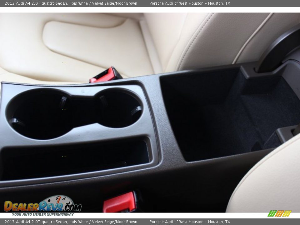 2013 Audi A4 2.0T quattro Sedan Ibis White / Velvet Beige/Moor Brown Photo #23
