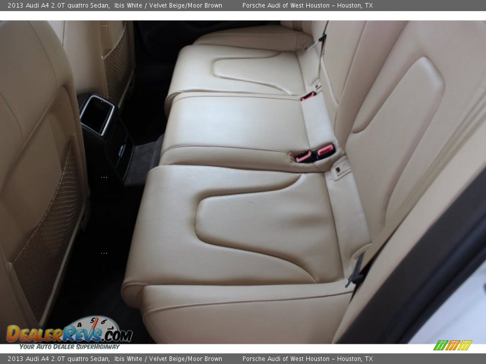2013 Audi A4 2.0T quattro Sedan Ibis White / Velvet Beige/Moor Brown Photo #28