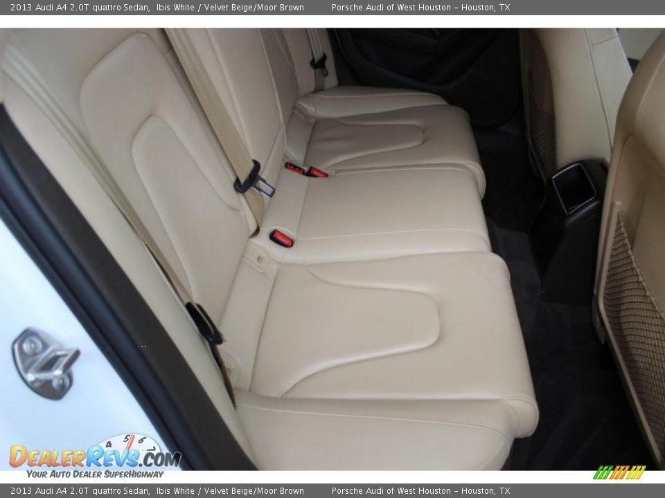 2013 Audi A4 2.0T quattro Sedan Ibis White / Velvet Beige/Moor Brown Photo #34