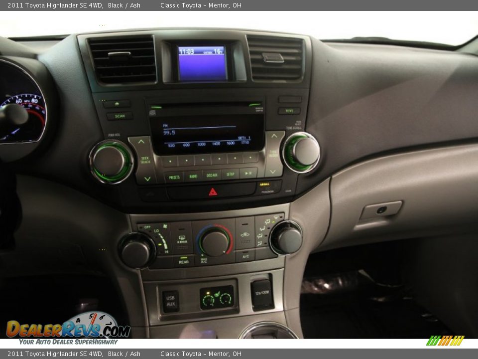 2011 Toyota Highlander SE 4WD Black / Ash Photo #11