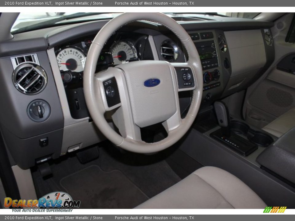 2010 Ford Expedition XLT Ingot Silver Metallic / Stone Photo #13