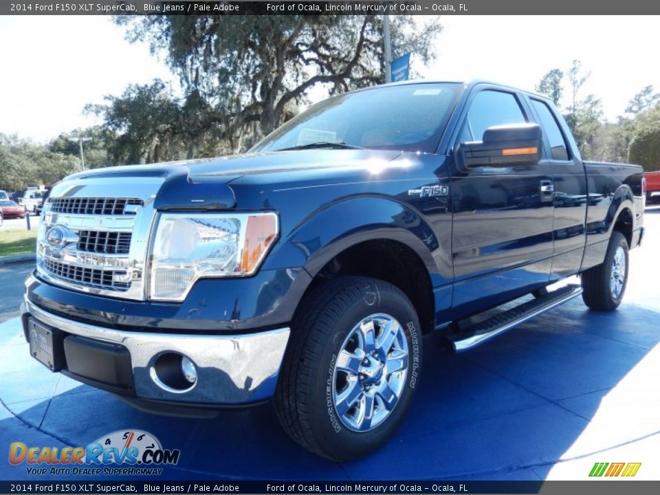 2014 Ford F150 XLT SuperCab Blue Jeans / Pale Adobe Photo #1