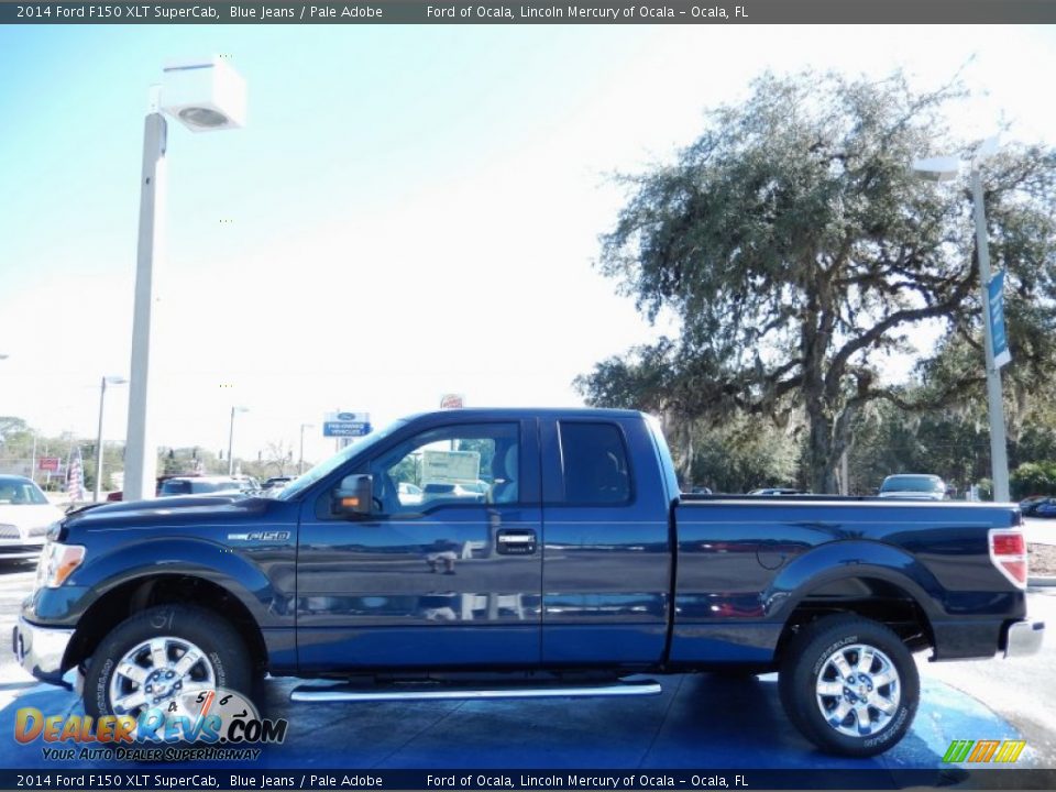 2014 Ford F150 XLT SuperCab Blue Jeans / Pale Adobe Photo #2