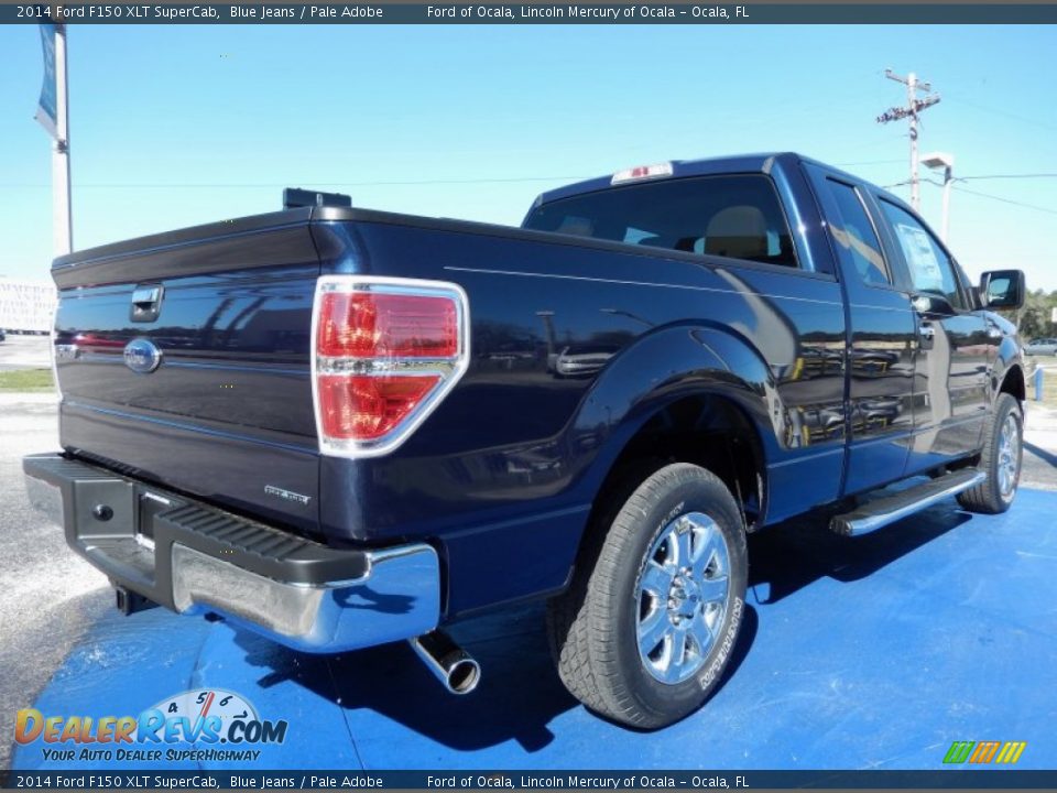2014 Ford F150 XLT SuperCab Blue Jeans / Pale Adobe Photo #3