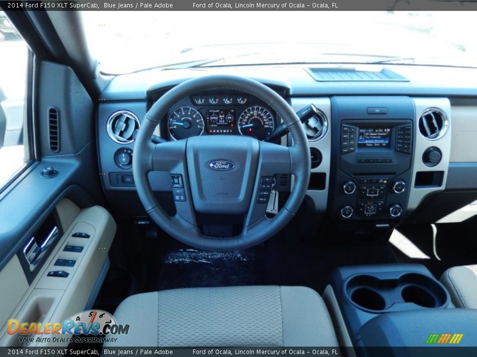 2014 Ford F150 XLT SuperCab Blue Jeans / Pale Adobe Photo #8