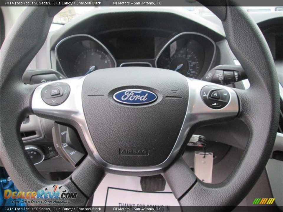 2014 Ford Focus SE Sedan Blue Candy / Charcoal Black Photo #7