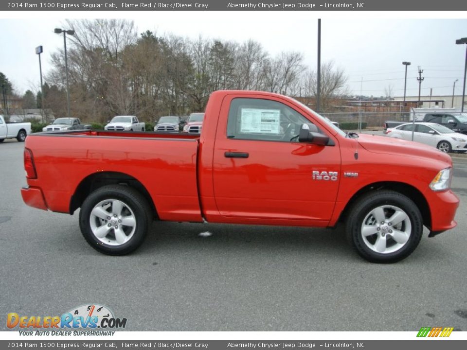 Flame Red 2014 Ram 1500 Express Regular Cab Photo #3
