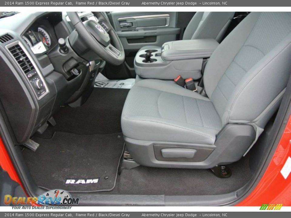 Front Seat of 2014 Ram 1500 Express Regular Cab Photo #9