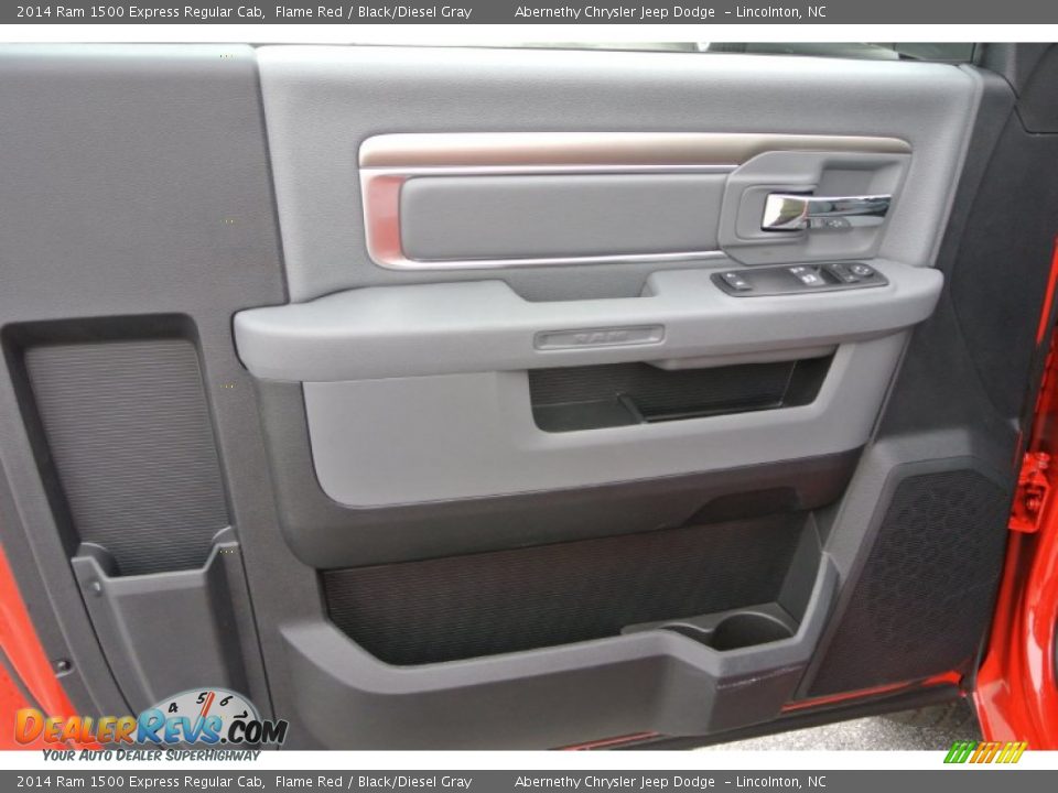 2014 Ram 1500 Express Regular Cab Flame Red / Black/Diesel Gray Photo #11