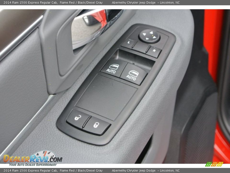 2014 Ram 1500 Express Regular Cab Flame Red / Black/Diesel Gray Photo #12
