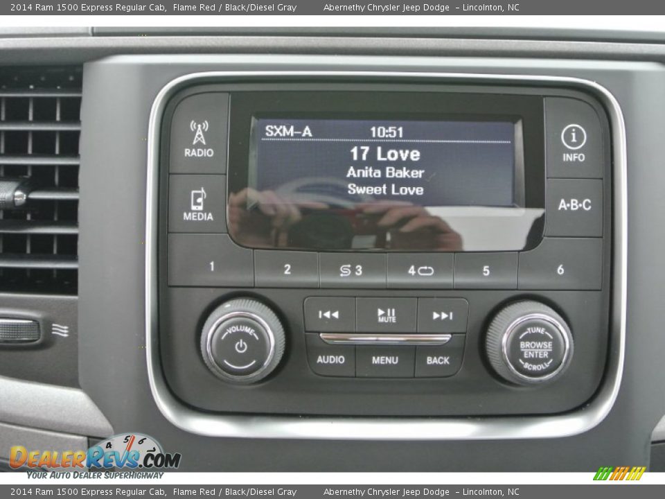 2014 Ram 1500 Express Regular Cab Flame Red / Black/Diesel Gray Photo #14