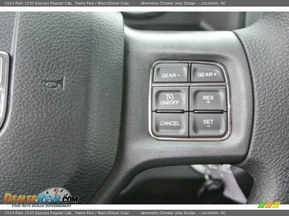 2014 Ram 1500 Express Regular Cab Flame Red / Black/Diesel Gray Photo #16