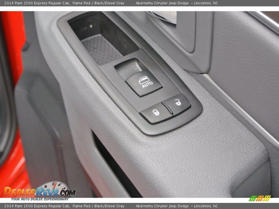 2014 Ram 1500 Express Regular Cab Flame Red / Black/Diesel Gray Photo #23
