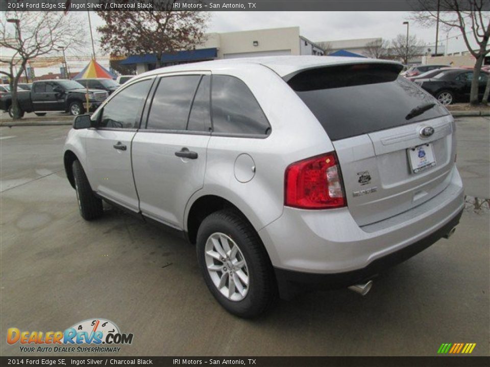 2014 Ford Edge SE Ingot Silver / Charcoal Black Photo #4