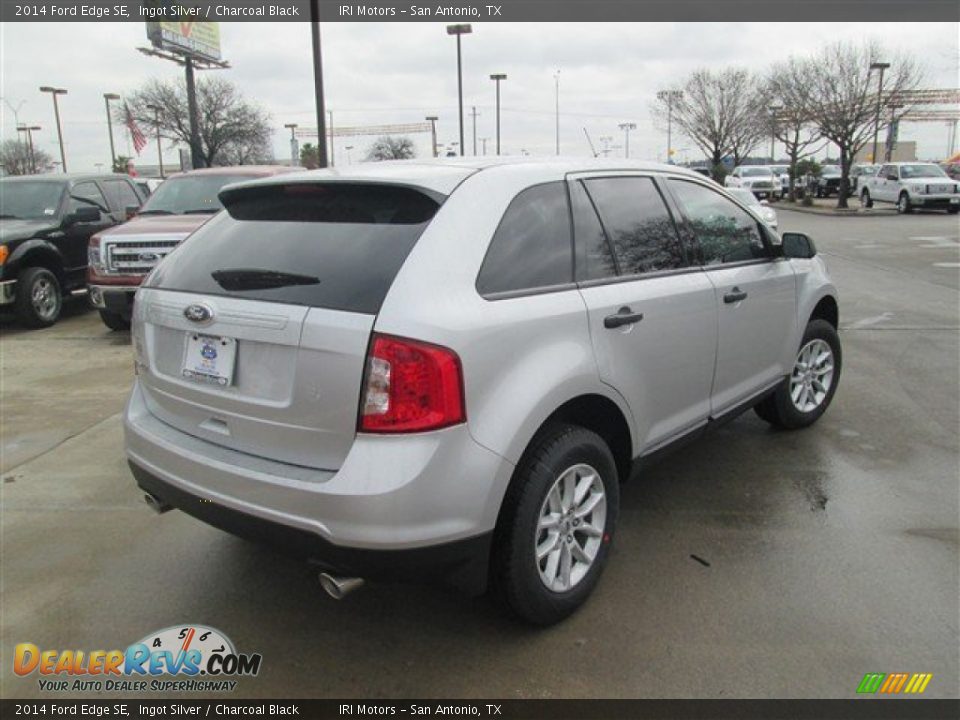 2014 Ford Edge SE Ingot Silver / Charcoal Black Photo #6