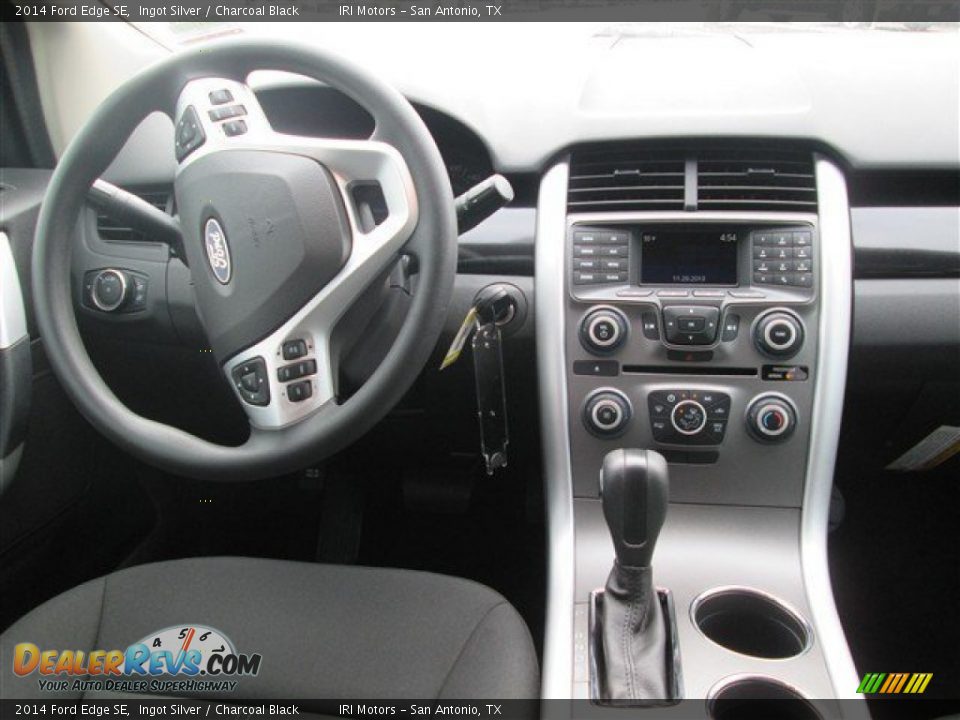 2014 Ford Edge SE Ingot Silver / Charcoal Black Photo #11
