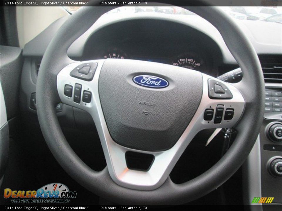 2014 Ford Edge SE Ingot Silver / Charcoal Black Photo #12